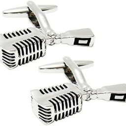 2xMicrophone Cufflinks for Mens Shirt Business Wedding Party Festival Gift | Cufflinks | Mens Jewelry-image-39