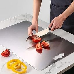 THE SR BRAND Stainless Steel Chopping Board,Vegetable and Fruit Cutting Board Pack of 1 (31CM * 21CM)-22