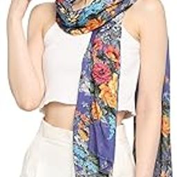 Purple Printed || Viscose Material || Scarf for Women || Lightweight Soft Scarves || Stoles || Summer & Winter || (Size: 183 X 51 cm)-image-29