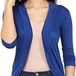 teemoods Summer Shrug: Fashionable Viscose Knit Open Front Cardigan for Women with 3/4 Sleeves - Versatile Layering Piece for Jeans, Shorts, and Skirts-picture-16
