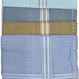 Men's Multicolor Handkerchiefs Medium Size Pack of 6 (11006PCS C/C)-58