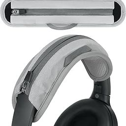 Meyaar Universal Replacement Headphone Headband Case, Headband Cushion Pad Cover Compatible with Boat, Boult, Sony, Bose, Beats, JBL Headphones, Leather Fabric Head Band Cover (Grey)-image-36
