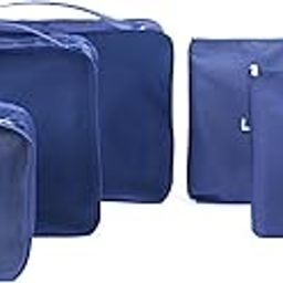 6 Sets Travel Organizers Packing Cubes Luggage Organizers Compression Pouchesï¼ˆNavy Blue, Polyester‰-image-92