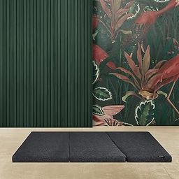 FRESH UP 2-inch Medium Firm Jute Single Size Folding Pure HD EPE Foam 3 Fold Mattress for Travel, Picnic-image-11