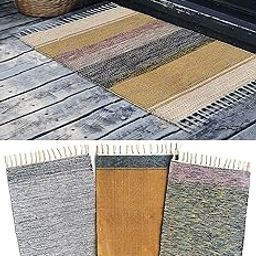 H2H Cotton Multi Shades and Mixed Design Door Rug - Combo (Multicolour, 40cm X 60cm) - 3Pc and 5Pc-18