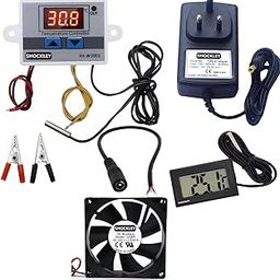 Shockley XH-W3001-50 to 110c Intelligent Digital Thermostat temperature controller combo XH-W3001 (12V Without Direct Output) + 12V 2AMP Adapter + FAN + Alligator Clips + DC Female JACK + Thermometer TPM - 10-image-68