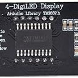 4-Digit 7-Segment LED Display Clock Module with TM1637 IC Compatible with Raspberry Pi Arduino (Blue LEDs)-87