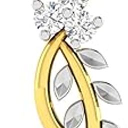 avsar 18k (750) Yellow Gold and Diamond Pendant for Women-picture-40