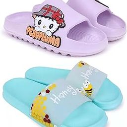 Combo Pack of 2 Slipper/Flip Flops/Slides/Clogs/Sandals for Women (Tatoo-Peso Vs Honey)-image-89