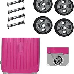 MyViradi Luggage Wheels Only for Branded Luggage Replacement and Repair Travel Trolley Bag Suitcases Rubber Wheels for Luggage Parts, 4 Pieces 5 x 5 CM Wheels (Grey)-40