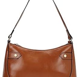 Women's Stud Detail Shoulder Bag with Top Zip Closure | Trendy Stitching and Metal Stud Accents, Inner Zip and Slip Pockets | Comfortable Shoulder Strap | Trendy Women's Handbags-image-90