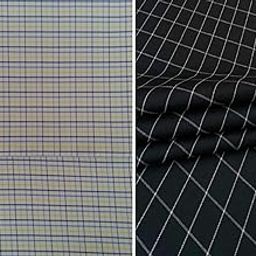 Pri & Su CottLinns Combo fo Cotton Checkered Shirt Fabric 800015 & Trouser 90027-image-12