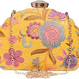 Multicolored Sequins Fabric Clutch Bag For Women With Detachable Chain Strap-image-89