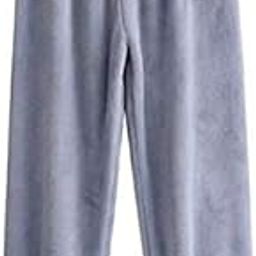 Women's Flannel fleece warm comfy winter Plain pajama Pant Plain pyjama multicolour pack of 1 free size-picture-56