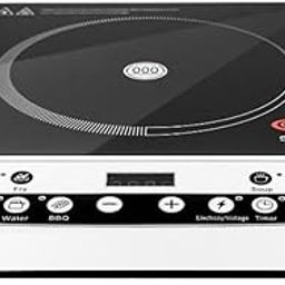 SPALIN 2000W Induction Cooktop with Digital Display, Temperature Control, Auto Shut-Off | SPALIN Customer Care: 7303-555-611 (Black)-image-1