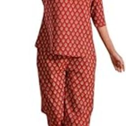 Night Suit for Womens Striped Red Cotton Night Suit (SE-NSP-822_P)-image-51