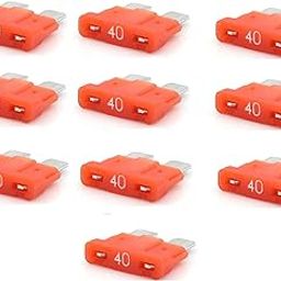 PBROS 10 Pieces Standard Size Blade Fuse -40 AMP(Pack of 10)-image-48
