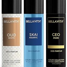 Bella Vita Luxury Woody Body Parfum Deo Spray Combo Pack Of 3 X 150 Ml, No Gas Long Lasting Premium Fragrance Deodorant With Tonka For Unisex, Orange, Bergamot And Lavender-image-49