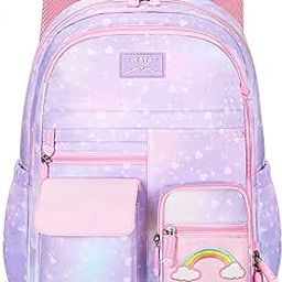 Unicorn Backpack for Children - Orthopedic School Bag for Students, Lightweight Large Capacity for Boys Girls Kids, Travel and Picnic (39 X 31 X 20 CM)-image-106