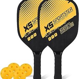 SPOCCO | Pickleball Starter Set with 2 Paddles, 4 Balls & Backpack, Pickleball Paddles Set Pickleball Rackets Set with 4 Pickleballs Balls and Storage Bag for Indoor Outdoor Sports | PB05-image-28