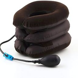 CLOMANA 3 Layer Air Inflatable Neck Traction Soft Pillow for Travel-image-94