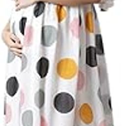 Women's Georgette Maternity Maxi Dress/Polka Print Pregnancy Dress/Easy Breast Feeding Dress/Western Dress with Zipper for Nursing Pre and Post Pregnancy-picture-40