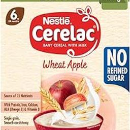 CERELAC Baby Food Cereal | No Refined Sugar | Wheat Apple for 6-24 months baby | Omega 3 Iron Protein Calcium Vitamin D | Instant Baby Food | 700g | Big Pack-image-37