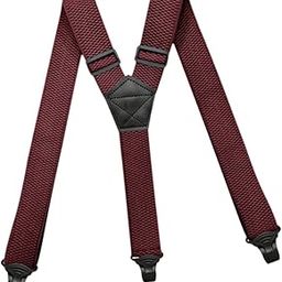 ™ Mens Suspender Heavy Duty Adjustable Y Type Elastic Straps Hidden Suspenders red | Suspenders Braces | Mens Accessories-image-59