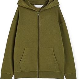 Alan Jones Clothing Cotton Blend Boy's Oversized Solid Hooded Sweatshirt-image-4