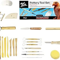 Mont Marte Pottery Tool Set Signature 23pc, Clay Sculpting Tool Kit, 23 Assorted Tools to Cut, Carve, Sculpt and Shape Air Dry, Polymer or Pottery, Ideal for Art, Craft, Pottery, Ceramic Sculptures-image-27