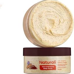 Naturali Ubtan Brightening Body Scrub | With Superfoods Saffron & Turmeric | Exfoliates | Removes Tan | Boosts Skin Glow | Paraben-free | For All Skin Types | 200gms-24