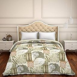 Spaces 100% Cotton Shell Quilt Double Soft Feel Skin Safe Breathable 144 Tc Beige Quilt for Double Bed-image-37