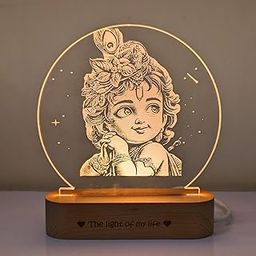 ZOCI VOCI God Lamps - Spread Tranquility with These Engraved God Photo Frame with Light, God Idols, God Statue for Pooja Room & Home Decor | Diwali Gifts, Corporate Gifts (Bal Gopal)-image-70