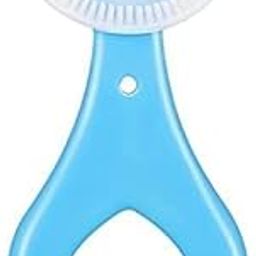 SOCATHEY Toothbrush for Kids with U Shaped Silicone Brush Head for 360 Degree Cleaning Suitable For 2-6 Years, Manual, Heart Design, Multicolor-image-60
