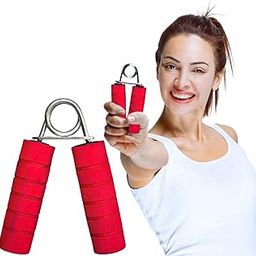 AMIFIT Premium Hand Grip Strengthener with Foam Handle, Hand Gripper for Men & Women for Gym Workout Hand Exercise Equipment to Use in Home for Forearm Exercise (Red)-picture-11