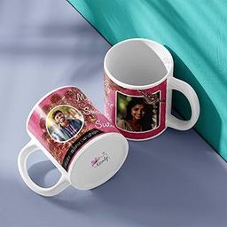 OSMLY Rakhi Gift for Brother | Acrylic Rakhi with Ceramic Coffe Mug, Roli Chawal Mishari Pack (Theme-2)-image-96