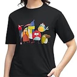 Trendy Printed Regular Fit Round Neck Casual Tshirt for Women-image-45