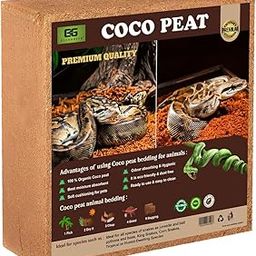Elamgreen Coco peat Block for Animal Bedding pet Products | Dogs, Cats Reptiles Snakes Chicken Birds (1kg)-image-61