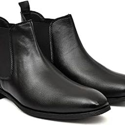 Men's Boots Chelsea Ankle Boots – Synthetic Leather Casual & Formal Shoes with Memory Foam Insole, Airmix Sole & Easy Slip-On Elastic Side Panels-image-67