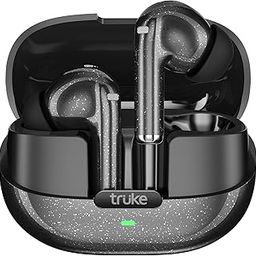 truke New Launch Buds Aura True Wireless in Ear Earbuds with 70Hrs of Playtime and Fast Charging Ear Buds, 13mm Titanium Drivers, Quad-MIC ENC TWS, 40ms Low Latency Gaming Buds, BT 5.4 (CarbonBlack)-5