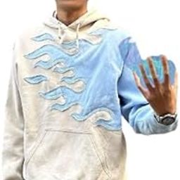 STYLEVERSE Men's Cotton Fire Flame Oversize Hoodie Trendy and Comfortable-image-27