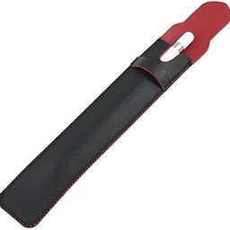 Gowloz PU Leather Stylus Pen Case | Protective Flip Cap Sleeve for Apple Pencil & Digital Pens | Fits iPads, Tablets & Touchscreens | Black, Pack of 1 (24 x 4 x 0.2 cm)-17