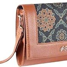 Women Wallets Stylish & Durable | Vegan Leather and Handicraft Fabric | Multi-Colour | Small-30