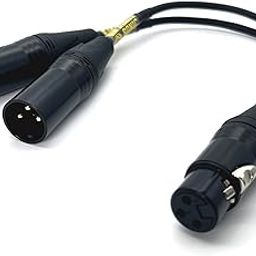 Sonic Plumber Black and Gold XLR Female to Twin XLR Male Y Cable-picture-27