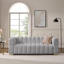 City Wood Palace Makirah'' Tuxedo Arm Sofa 3 Seater Sofa Three Seater Sofa for Living Room Guest Room Hotels (Smokey Grey)-image-73