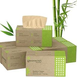 Greenwish Bamboo Soft Facial Tissue Box-200pulls (Pack of 6), 100% Biodegradable, Eco friendly and Chemical Free, Car Tissue Box-image-38
