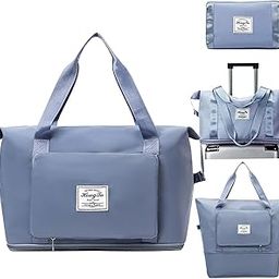 Nylon 44 cms Imported Travel Duffle Bag Sports Gym Shoulder Bag for Women with Wet Pocket & Shoe Compartment Weekender Overnight Travel Luggage Bag (Duffle Pouch -Blue)-image-64