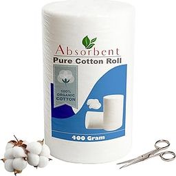 Absorbent 100% Pure Cotton Roll for Baby Care - Cotton, Ruyi Bundle for Puja Mandir - Soft Anti-Bacterial Cotton for Cleaning Wound, Face, Makeup Removal - Medical and Dental Use - DIY Art and Craft- 400 gms-image-46