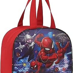 STRONG LIFE Polyester Tiffin Picnic Work School Office Lunch Bag for Kids with Bottle Holder (Red) 5 Liters-image-11