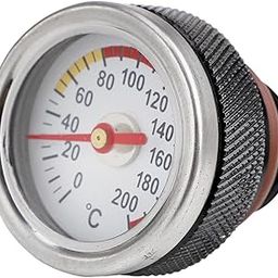 LR Decor E-Shop Oil Temp Gauge Metal Fitting Motorcycle Oil Temperature Gauge Oil Temp Meter Black-18